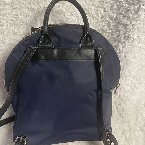 Karl Lagerfeld Navy Blue Nylon Backpack black synthetic straps & Bow